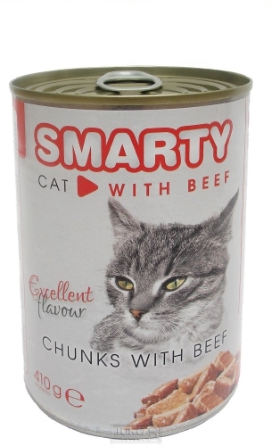 SMARTY chunks CAT BEEF 410g
