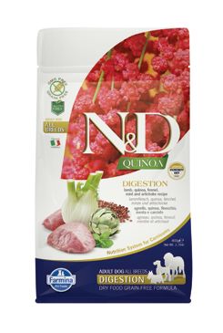 N&D GF Quinoa DOG Digestion Lamb & Fennel 
