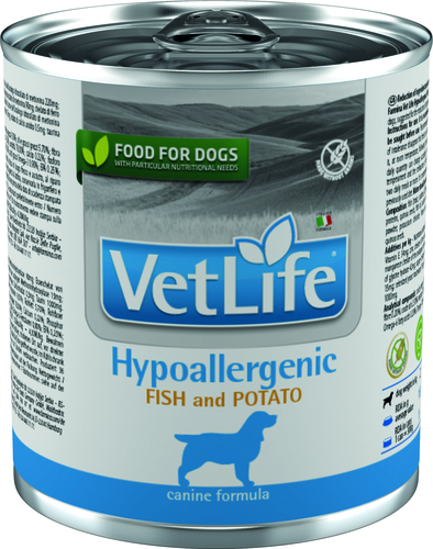 Vet Life Natural Dog konz. Hypoaller Fish&Potato 300g