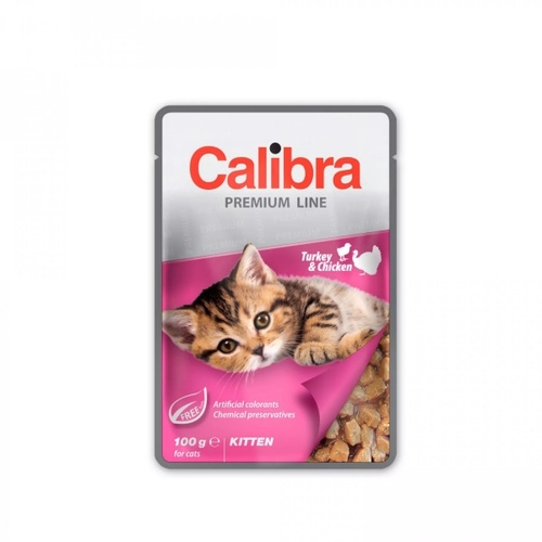 Calibra Cat kapsička Kitten krůtí a kuřecí v omáčce 100g
