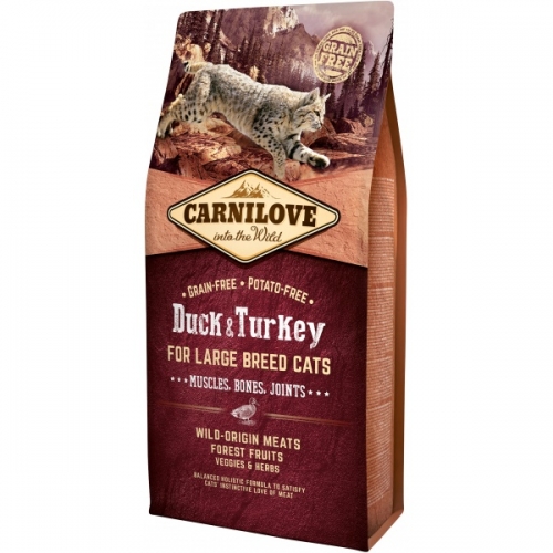 Carnilove Cat Duck & Turkey Large Breed 6kg