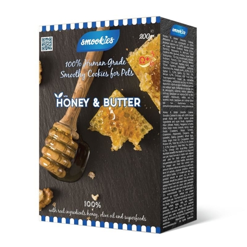 SMOOKIES Premium HONEY - medové sušenky s máslem 200g 
