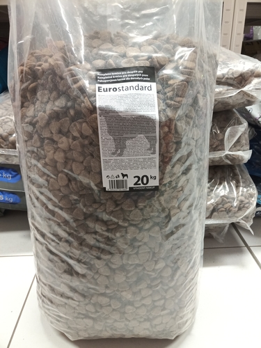 EUROSTANDARD 20 kg - TRVALE NÍZKÁ CENA! Nejlevnější granule pro psy