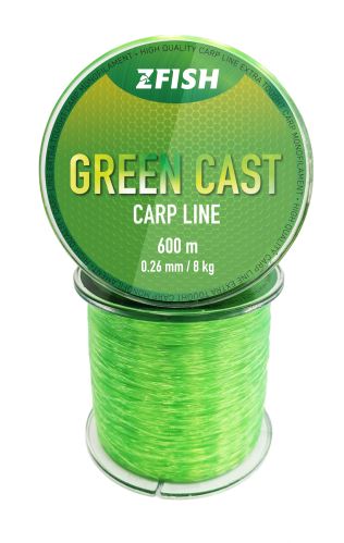  DOPORUČUJEME ZFISH VLASEC GREEN CAST CARP LINE 600M/28mm